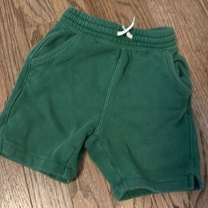 Baby Gap Boys 18-24month green sweatpant shorts with elastic waist